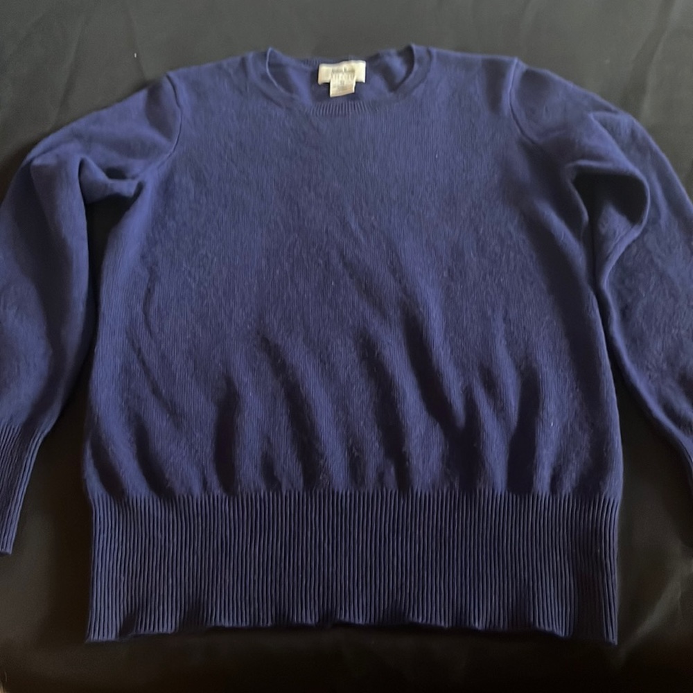 Blue cashmere sweater by niemen marcus
